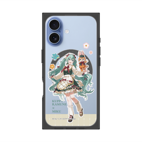 Premium Square Case with MagSafe［ Hatsune Miku × Kuppy Ramune - Hatsune Miku × Kuppy - Full-body Illustration 2 ］