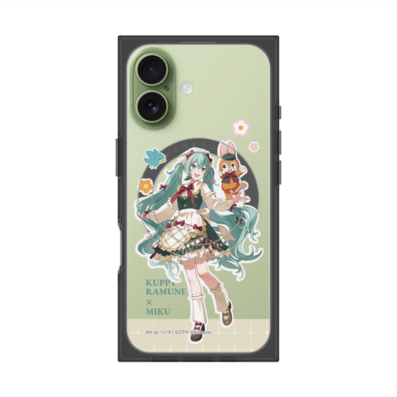 Premium Square Case with MagSafe［ Hatsune Miku × Kuppy Ramune - Hatsune Miku × Kuppy - Full-body Illustration 2 ］