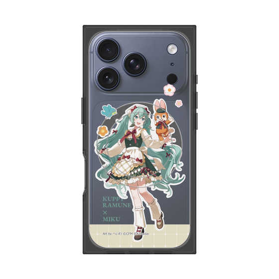 Premium Square Case with MagSafe［ Hatsune Miku × Kuppy Ramune - Hatsune Miku × Kuppy - Full-body Illustration 2 ］