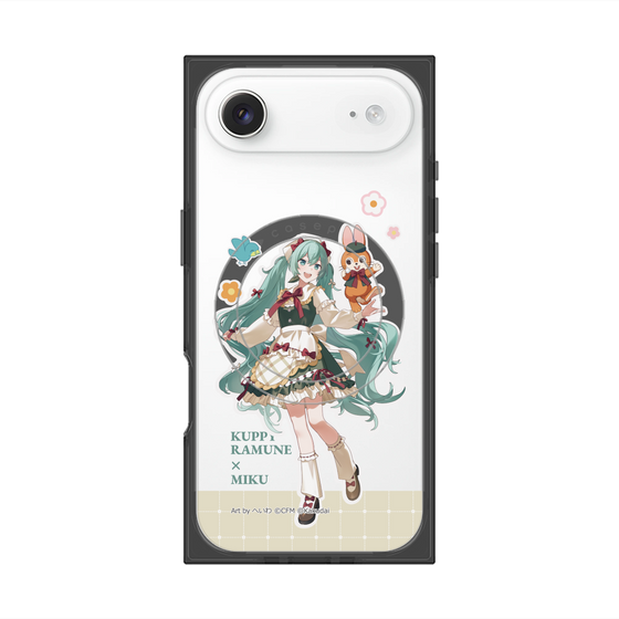 Premium Square Case with MagSafe［ Hatsune Miku × Kuppy Ramune - Hatsune Miku × Kuppy - Full-body Illustration 2 ］