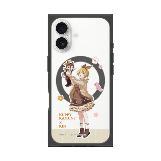 Premium Square Case with MagSafe［ Hatsune Miku × Kuppy Ramune - Kagamine Rin × Ram - Full-body Illustration 2 ］