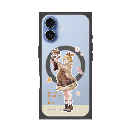 Premium Square Case with MagSafe［ Hatsune Miku × Kuppy Ramune - Kagamine Rin × Ram - Full-body Illustration 2 ］