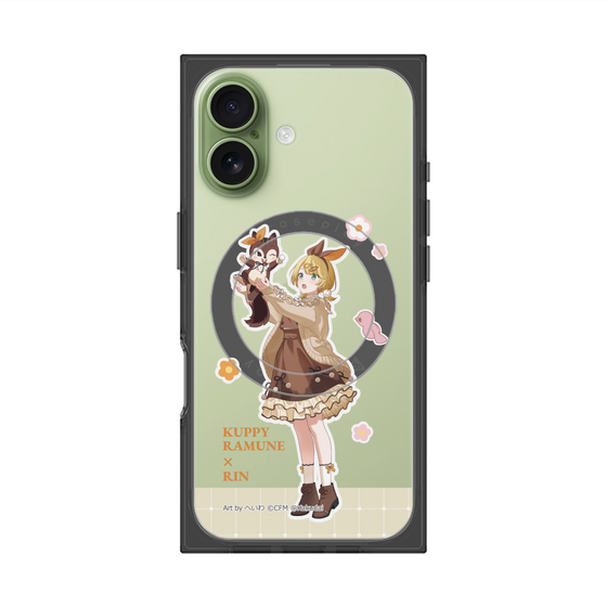 Premium Square Case with MagSafe［ Hatsune Miku × Kuppy Ramune - Kagamine Rin × Ram - Full-body Illustration 2 ］