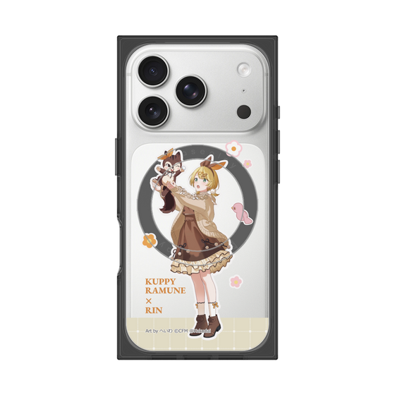 Premium Square Case with MagSafe［ Hatsune Miku × Kuppy Ramune - Kagamine Rin × Ram - Full-body Illustration 2 ］