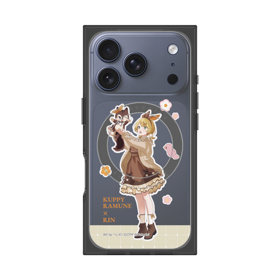 Premium Square Case with MagSafe［ Hatsune Miku × Kuppy Ramune - Kagamine Rin × Ram - Full-body Illustration 2 ］