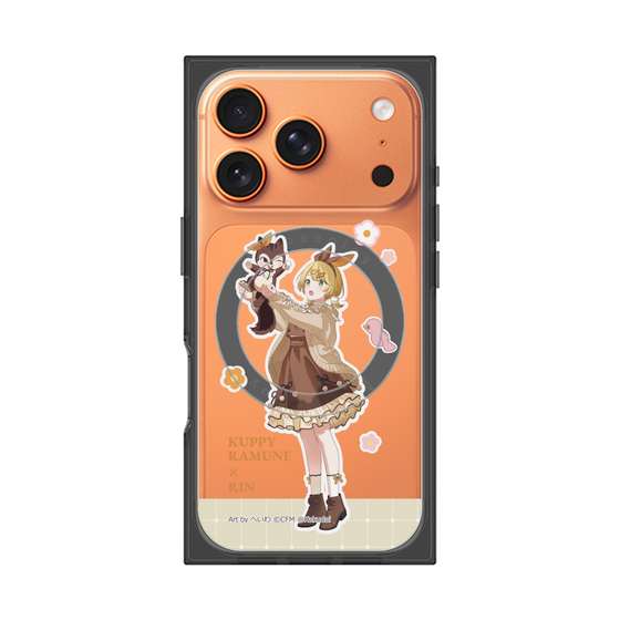 Premium Square Case with MagSafe［ Hatsune Miku × Kuppy Ramune - Kagamine Rin × Ram - Full-body Illustration 2 ］