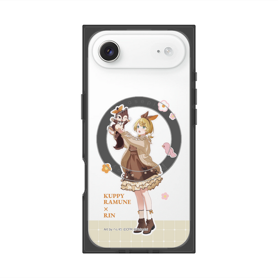 Premium Square Case with MagSafe［ Hatsune Miku × Kuppy Ramune - Kagamine Rin × Ram - Full-body Illustration 2 ］