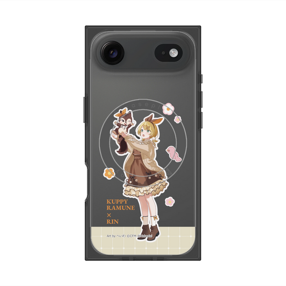 Premium Square Case with MagSafe［ Hatsune Miku × Kuppy Ramune - Kagamine Rin × Ram - Full-body Illustration 2 ］