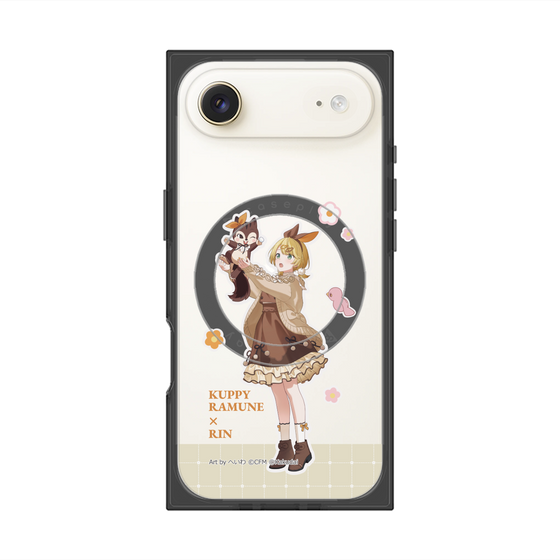 Premium Square Case with MagSafe［ Hatsune Miku × Kuppy Ramune - Kagamine Rin × Ram - Full-body Illustration 2 ］