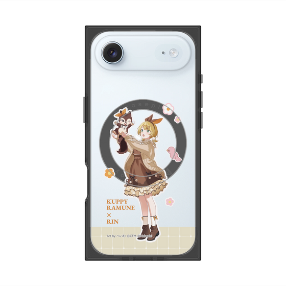 Premium Square Case with MagSafe［ Hatsune Miku × Kuppy Ramune - Kagamine Rin × Ram - Full-body Illustration 2 ］