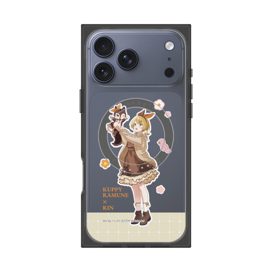 Premium Square Case with MagSafe［ Hatsune Miku × Kuppy Ramune - Kagamine Rin × Ram - Full-body Illustration 2 ］