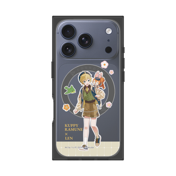 Premium Square Case with MagSafe［ Hatsune Miku × Kuppy Ramune - Kagamine Len × Kuppy - Full-body Illustration 2 ］