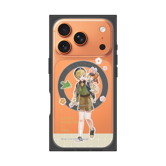 Premium Square Case with MagSafe［ Hatsune Miku × Kuppy Ramune - Kagamine Len × Kuppy - Full-body Illustration 2 ］