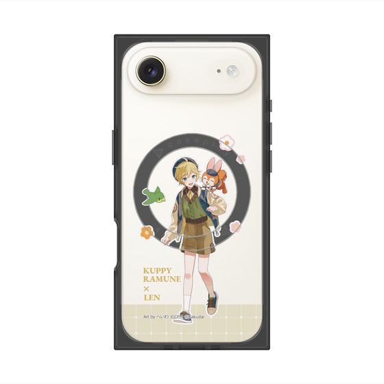 Premium Square Case with MagSafe［ Hatsune Miku × Kuppy Ramune - Kagamine Len × Kuppy - Full-body Illustration 2 ］