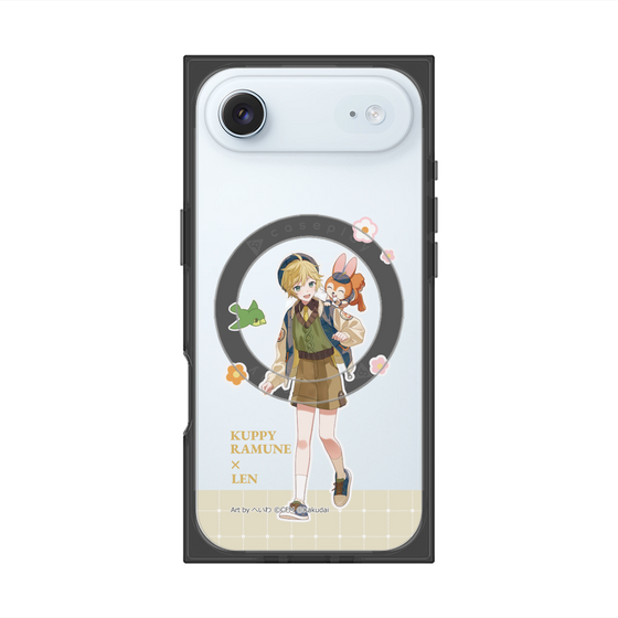 Premium Square Case with MagSafe［ Hatsune Miku × Kuppy Ramune - Kagamine Len × Kuppy - Full-body Illustration 2 ］