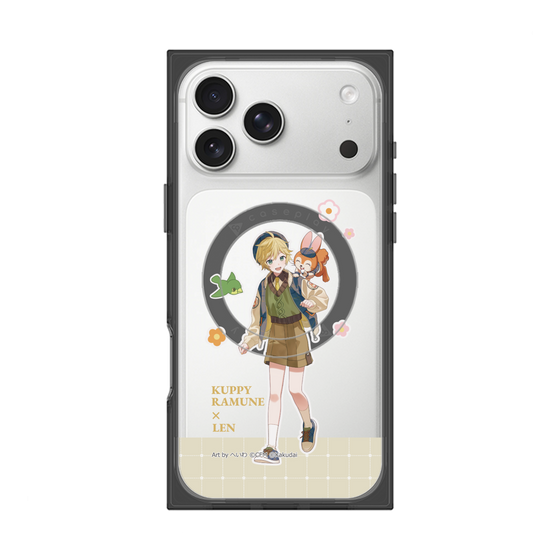 Premium Square Case with MagSafe［ Hatsune Miku × Kuppy Ramune - Kagamine Len × Kuppy - Full-body Illustration 2 ］