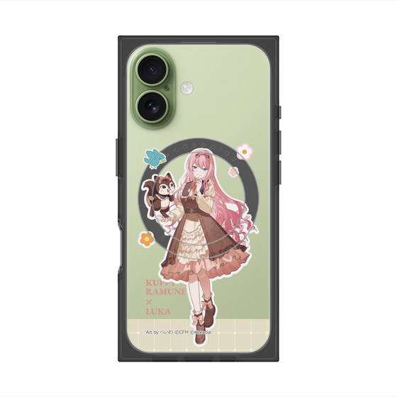 Premium Square Case with MagSafe［ Hatsune Miku × Kuppy Ramune - Megurine Luka × Ram - Full-body Illustration 2 ］