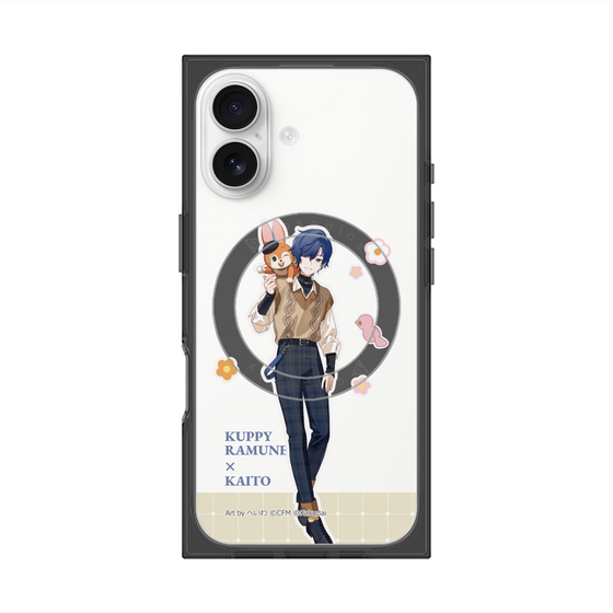 Premium Square Case with MagSafe［ Hatsune Miku × Kuppy Ramune - KAITO × Kuppy - Full-body Illustration 2 ］