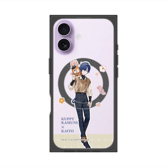 Premium Square Case with MagSafe［ Hatsune Miku × Kuppy Ramune - KAITO × Kuppy - Full-body Illustration 2 ］