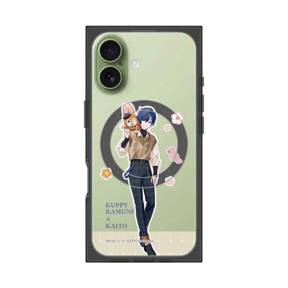Premium Square Case with MagSafe［ Hatsune Miku × Kuppy Ramune - KAITO × Kuppy - Full-body Illustration 2 ］