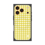 Premium Square Case with MagSafe［ Checkered Yellow ］