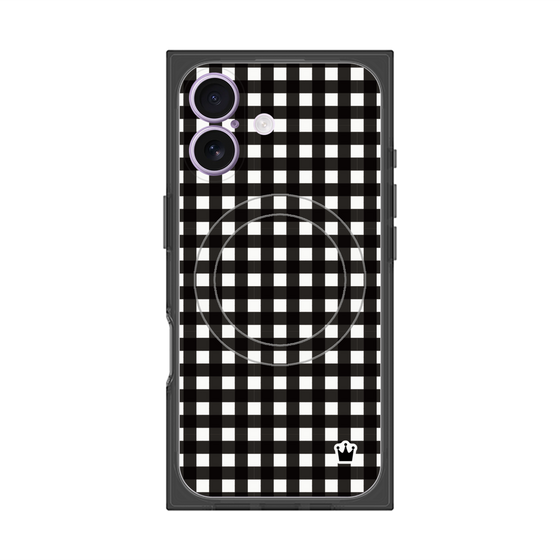 Premium Square Case with MagSafe［ Checkered Black ］