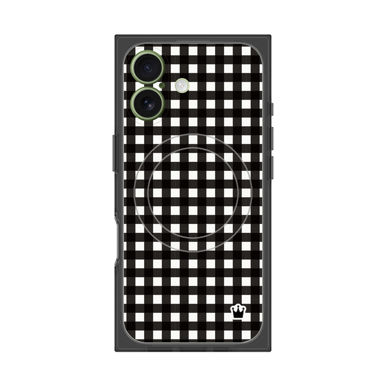 Premium Square Case with MagSafe［ Checkered Black ］