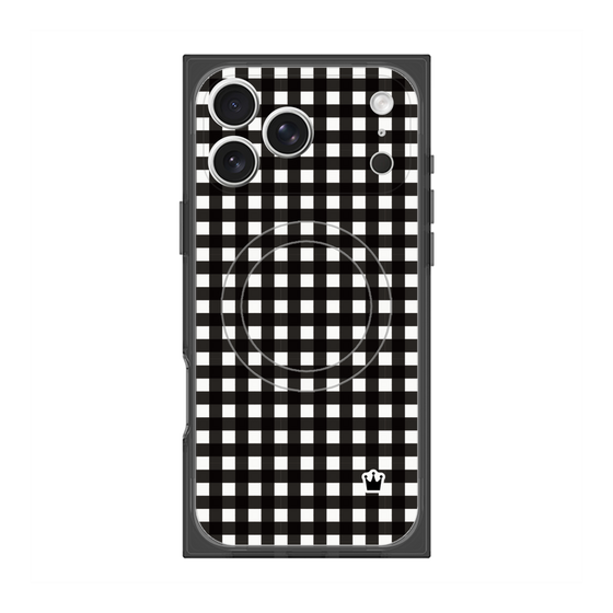Premium Square Case with MagSafe［ Checkered Black ］