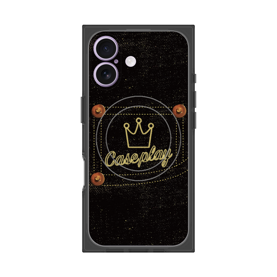 Premium Square Case with MagSafe［ Denim Black Jeans ］