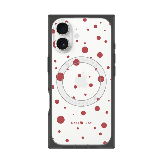 Premium Square Case with MagSafe［ Dippin Dots Red ］