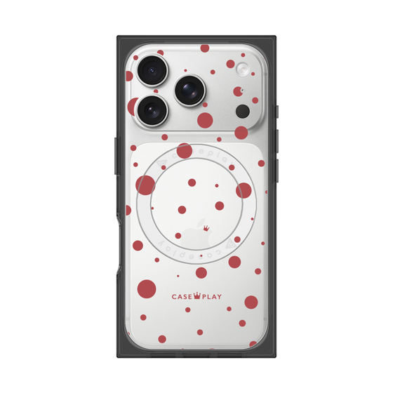 Premium Square Case with MagSafe［ Dippin Dots Red ］