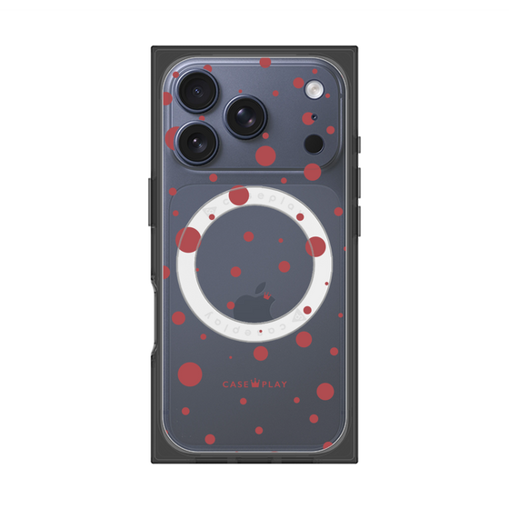 Premium Square Case with MagSafe［ Dippin Dots Red ］