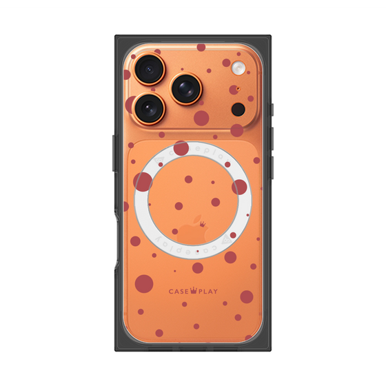 Premium Square Case with MagSafe［ Dippin Dots Red ］