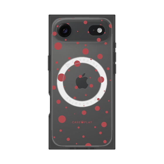 Premium Square Case with MagSafe［ Dippin Dots Red ］