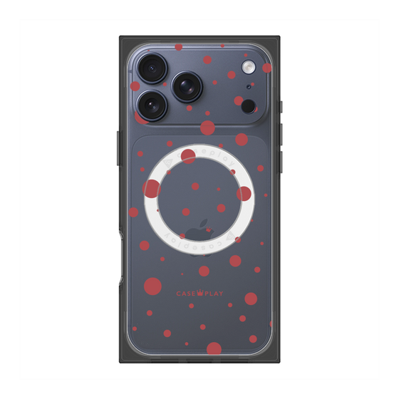 Premium Square Case with MagSafe［ Dippin Dots Red ］