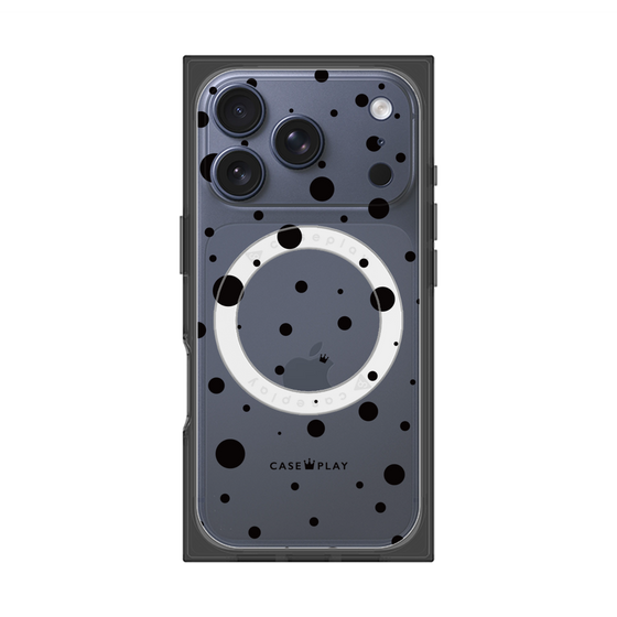 Premium Square Case with MagSafe［ Dippin Dots Black ］