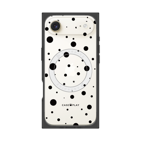 Premium Square Case with MagSafe［ Dippin Dots Black ］