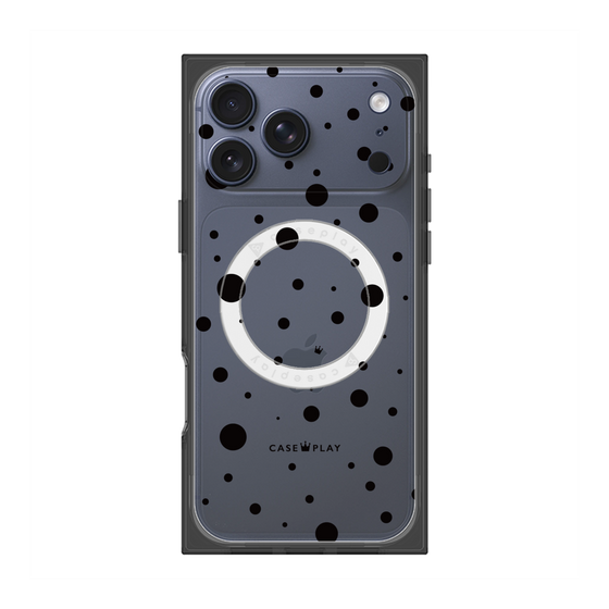 Premium Square Case with MagSafe［ Dippin Dots Black ］