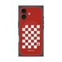 Premium Square Case with MagSafe［ Racing Checkered Flag Red ］