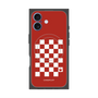 Premium Square Case with MagSafe［ Racing Checkered Flag Red ］