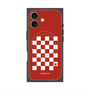 Premium Square Case with MagSafe［ Racing Checkered Flag Red ］