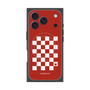 Premium Square Case with MagSafe［ Racing Checkered Flag Red ］
