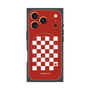 Premium Square Case with MagSafe［ Racing Checkered Flag Red ］