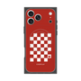 Premium Square Case with MagSafe［ Racing Checkered Flag Red ］
