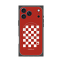 Premium Square Case with MagSafe［ Racing Checkered Flag Red ］