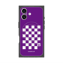 Premium Square Case with MagSafe［ Racing Checkered Flag Purple ］