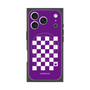 Premium Square Case with MagSafe［ Racing Checkered Flag Purple ］