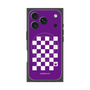 Premium Square Case with MagSafe［ Racing Checkered Flag Purple ］