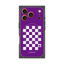 Premium Square Case with MagSafe［ Racing Checkered Flag Purple ］