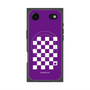 Premium Square Case with MagSafe［ Racing Checkered Flag Purple ］